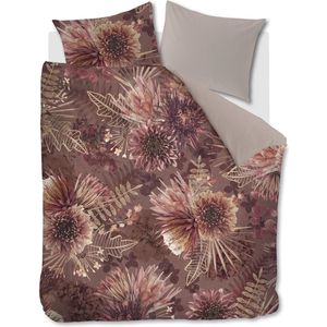 Riviera Maison Protea dekbedovertrek - Tweepersoons - 200x200/220 - Steenrood