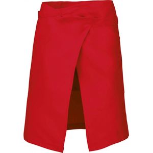 Schort/Tuniek/Werkblouse Unisex One Size Kariban Red 100% Katoen