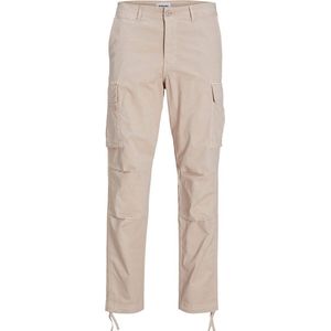 JACK & JONES Ace Tucker Cargoa loose fit - heren cargo broek - zilvergrijs - Maat: 34/34