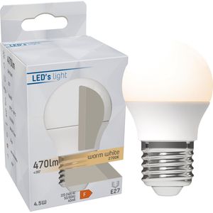 LED's Light LED E27 Lamp - 470 lm - Warm wit licht - 1 lamp