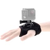 PULUZ 360 graden draaiend Glove Style Palm Strap Mount Band voor GoPro