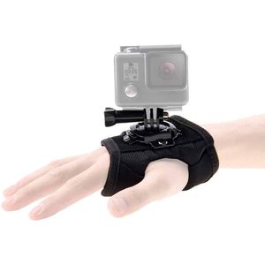 PULUZ 360 graden draaiend Glove Style Palm Strap Mount Band voor GoPro