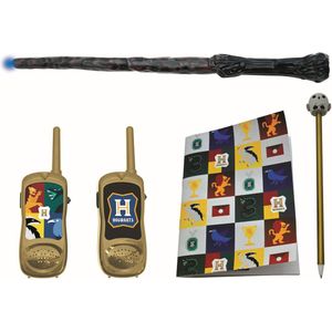 Harry Potter-kit met walkietalkie 120m bereik, notitieboek, pen en toverstok