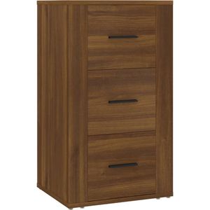 VidaXL Dressoir 40x33x70 cm - Bewerkt Hout - Bruineikenkleurig