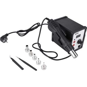 Digitaal display 868D 700W soldeerstation - SMD Hot Air Rework Station set met soldeerbout, heteluchtpistool, pincetten en mondstukken 110V (EU 220V) soldeerstations