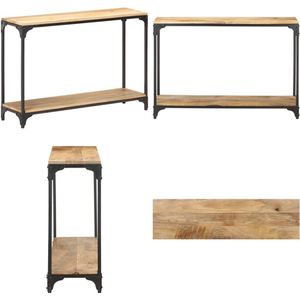vidaXL Wandtafel 110x30x75 cm massief mangohout - Console Tafel - Console Tafels - Haltafel - Haltafels