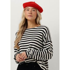 Catwalk Junkie Kn Soft Stripe Truien & vesten Dames - Sweater - Hoodie - Vest- Zwart - Maat 44