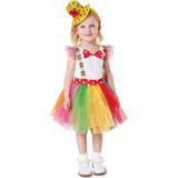 VIVING COSTUMES / JUINSA - Tutu clown kostuum voor meisjes - 86/92 (1-2 jaar) - Kinderkostuums