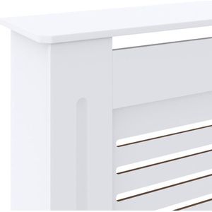 vidaXL Radiatorombouw - Radiatorombouwen - Radiator Ombouw - Radiator Ombouwen - Radiatorombouw 205 cm MDF wit