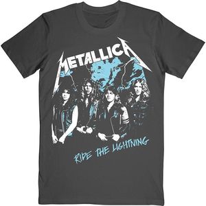 Metallica - Vintage Ride The Lightning Heren T-shirt - XL - Zwart