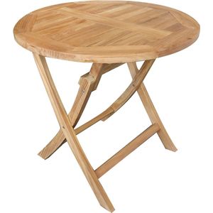 Klaptafel teak Milton rond 110cm