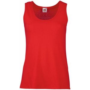 Fruit Of The Loom Dames / Vrouwen Dames-Fit Valueweight Hemd (Rood)