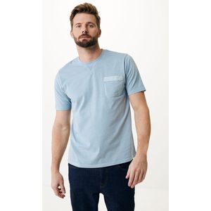 Garment Dye Short Sleeve T-shirt Mannen - Lichtblauw - Maat XXL