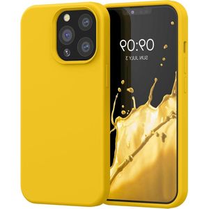 Soft Phone Case for Apple iPhone 13 Pro - Bright Yellow Back Cover for Smartphone