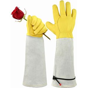 Tuinhandschoenen Lang - Doornbestendige Handschoenen - Maat M - Rozenhandschoenen Leren Doornbescherming