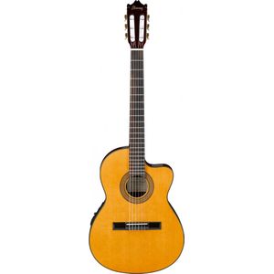 Ibanez GA5TCE AM Amber High Gloss - 4/4 Klassieke gitaar