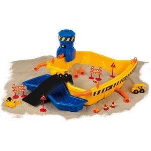 Klein Toys Caterpillar zandbouwplaats - 95x66x34,5 cm - incl. 3 voertuigen: kipper, wiellader en rupsvoertuig - multicolor