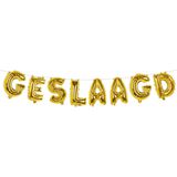 Boland - Folieballonslinger 'Geslaagd' - Geen thema - Feestversiering- Afstuderen - Examenfeest