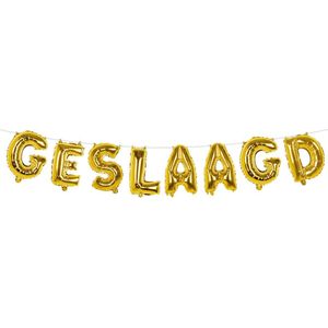 Boland - Folieballonslinger 'Geslaagd' - Geen thema - Feestversiering- Afstuderen - Examenfeest