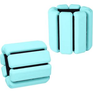 2 stuks polsgewichten enkelgewichten set gewichtsmanchetten voor voet of pols tijdens het bewegen lopen, joggen, yoga, aerobics, pilates, gewicht fitnessarmband (14-23 cm)