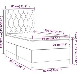 vidaXL-Boxspring-met-matras-fluweel-donkerblauw-80x200-cm