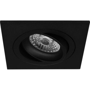 Premium Inbouwspot Josef Zwart Vierkante spot Extra Warm Wit (2700K) Met Philips LED