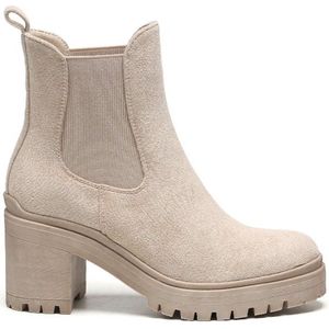 SmileFavorites® Chelsea boots - Beige - Suedine - Maat 40