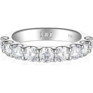 Evertina - 18k Witgouden Moissanite Eternity Ring - 0.3 karaat