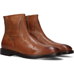 Mazzeltov 4520 Enkelboots - Enkellaarsjes - Heren - Cognac - Maat 43