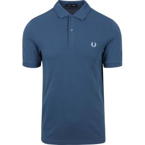 Fred Perry - Polo Plain Mid Blauw - Slim-fit - Heren Poloshirt Maat 3XL