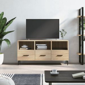 vidaXL Tv-meubel 102x36x50 cm - Sonoma Eiken TV-meubel - Salontafel - Houten Kast - Tv Stand - Sonoma Eiken