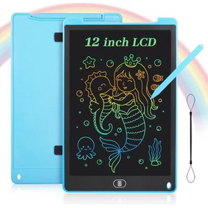 LCD Schrijfbord 12 Inch - Kleurrijke Tekentablet voor Kinderen en Volwassenen - Educatief Speelgoed voor Thuis, School en Kantoor
