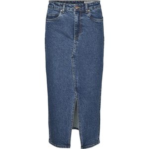 Vero Moda Rok Vmveri Hr Calf Denim Skirt Ga Mix N 10295731 Medium Blue Denim Dames Maat - L