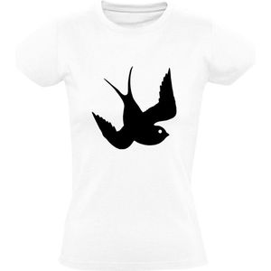 Oldschool bird Dames T-shirt | vogel | vliegen