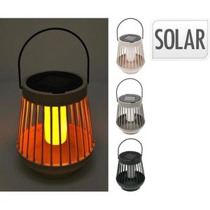 Pro Garden - Solar Lantaarn - LED - 13x15cm - Kunststof - Zonne-energie