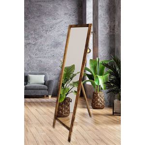 Double T Concept® Staande Spiegel Rustiek – Spiegels – Passpiegel Hout - Visagie spiegel - Wandspiegel -  40 x 145cm