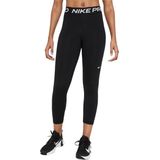 Nike Pro Mid Rise Crop Big Legging Dames - Black / White - 1X
