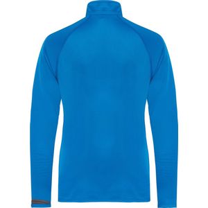 SportSweatshirt Kind 6/8 Y (6/8 ans) Proact 1/4-ritskraag Lange mouw Sporty Royal Blue / Black / Storm Grey 100% Polyester