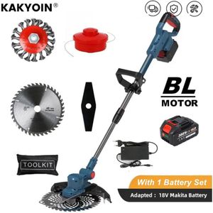 Livano Kantenmaaier Electrisch - Met Accu - Draadloos - Voegenborstel - Grastrimmer - Kantensnijder - Onkruidborstel - Bosmaaier - Elektrische - 1 Accu - Set
