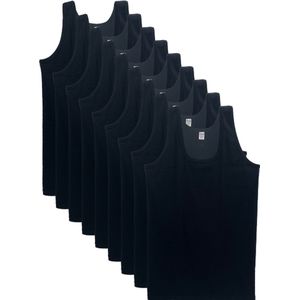 9 stuks SQOTTON onderhemd - King size - zwart - Maat 4XL/5XL