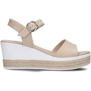 Nero Giardini 410650 Sandalen - Met Sleehak - Dames - Beige - Maat 38