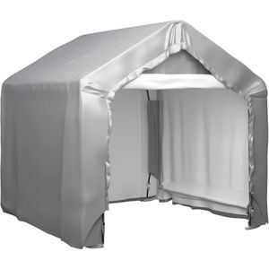 <p>Deze klassieke multifunctionele tent is de perfecte oplossing voor het opbergen van buitenspullen of andere items die je wilt bewaren. Hij is niet alleen praktisch, maar ook een mooie toevoeging aan je buitenruimte.</p>
<p>Deze opslagtent is gemaakt van waterdicht en uv-bestendig PE-materiaal, waardoor hij beschermt tegen regen en de warmte van de zon. De gegalvaniseerd stalen framestructuur zorgt voor stevigheid en stabiliteit.</p>
<p>Met het open deurontwerp geniet je van frisse lucht binnenin de tent. Daarnaast is deze tent ook ideaal voor buitenevenementen.</p>
<p>De tent kan eenvoudig worden opgevouwen en opgeborgen wanneer hij niet in gebruik is. Zo neemt hij weinig ruimte in beslag.</p>
<ul>
  <li>Kleur: grijs</li>
  <li>Materiaal: PE (polyethyleen) en gegalvaniseerd staal</li>
  <li>Afmetingen: 180 x 180 x 180 cm (L x B x H)</li>
  <li>Afmetingen deur: 130 x 150 (B x H)</li>
  <li>Dichtheid doek: 210 g/m²</li>
  <li>Diameter paal: 3,4 cm</li>
  <li>Inclusief 8 spanbanden en 4 stormankers</li>
  <li>Uv-bestendig</li>
  <li>Montage vereist</li>
</ul>