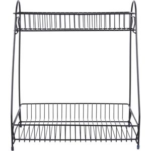 Present time | keukenrek/kitchen rack Tidy | zwart/black | 30x20x34,5 cm | PT3844BK