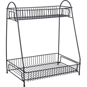 Present time | keukenrek/kitchen rack Tidy | zwart/black | 30x20x34,5 cm | PT3844BK