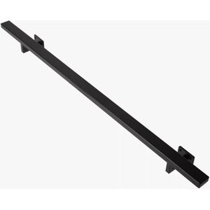 Stalen trapleuning zwart gepoedercoat 150cm inclusief 2 trapleuning houders