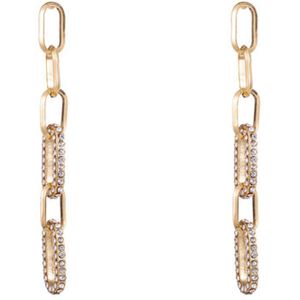 Go Dutch Label Oorknoppen sparkle chain dangle Goud