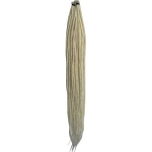 Dreadlocks SE pearl white 10 stuks- Gehaakte dreadlocks - Dreadlocks single ended - Dreadlock extensions - Hair extensions - Dreadlock beads – Synthetisch haar