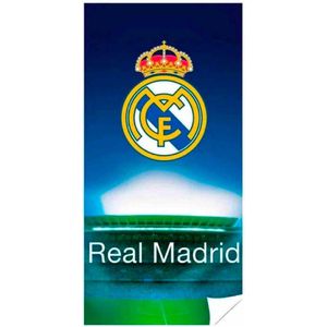 Real Madrid Badlaken 70 X 140 Cm Blauw/groen