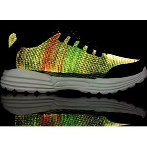 led schoenen fiber met lichtjes- led fiber optic - lichtgevende schoenen - festival kleding - schoenen met lichtjes