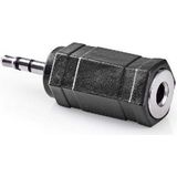 3,5mm (v) - 2,5mm Stereo Jack (m) Adapter - Zwart